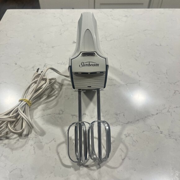 Vintage Hand Mixer Sunbeam Mixmaster Brown (Tested) 1980s Model 3 Speeds Retro - Picture 3 of 10